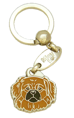 TIBETAN SPANIEL MARRONE - Medagliette per cani, medagliette per cani incise, medaglietta, incese medagliette per cani online, personalizzate medagliette, medaglietta, portachiavi